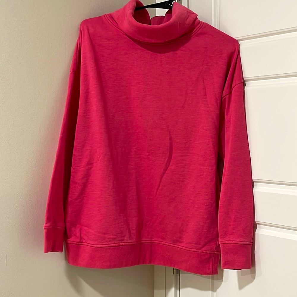 BPC Pink Turtleneck Long Sleeve Blouse